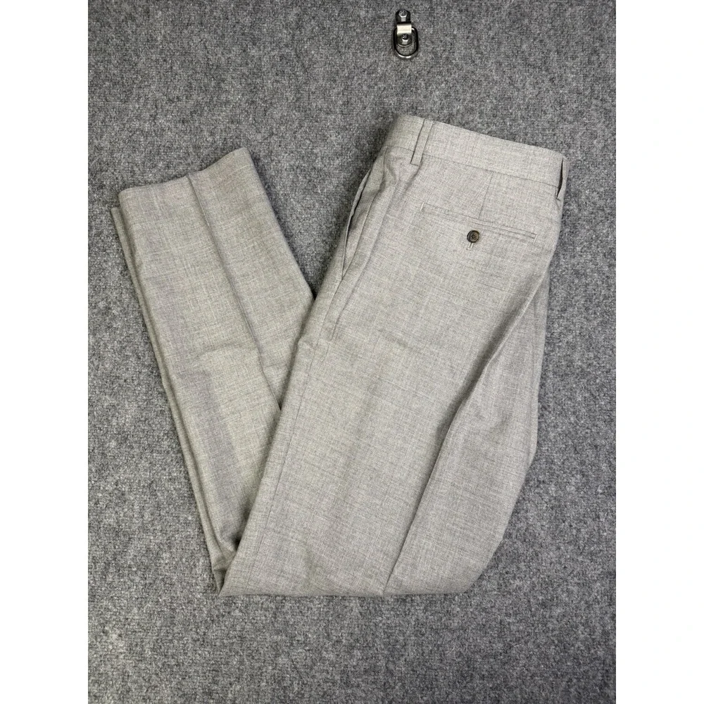 Men's Banana Republic Tailored Slim For Dress Pants Size 35x34 New Italian Wool